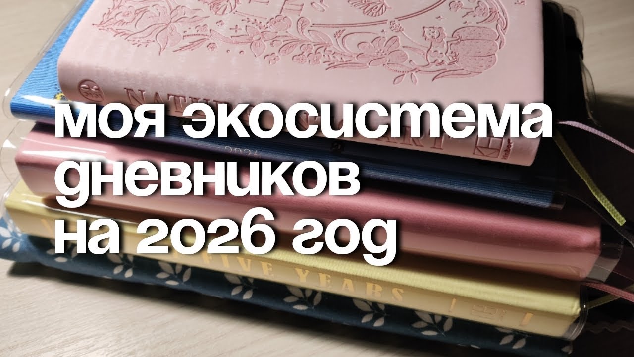 Моя система дневников на 2026 год / обзор моих дневников и блокнотов