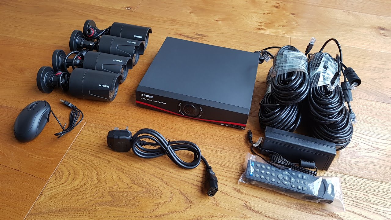 SANSCO (Kare) PoE CCTV Camera System 4 Channel 720p Unboxing and setup