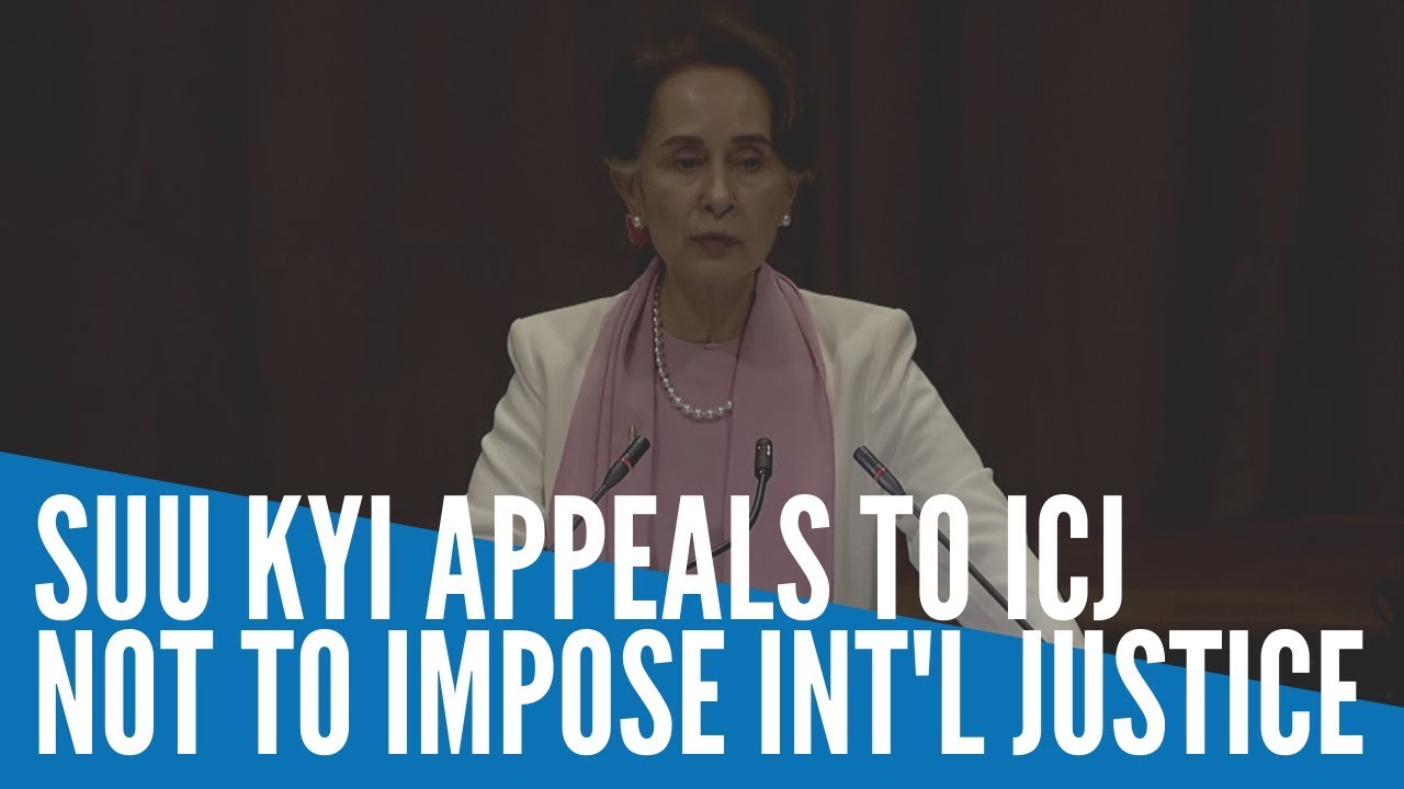Suu Kyi appeals to ICJ not to impose int'l justice