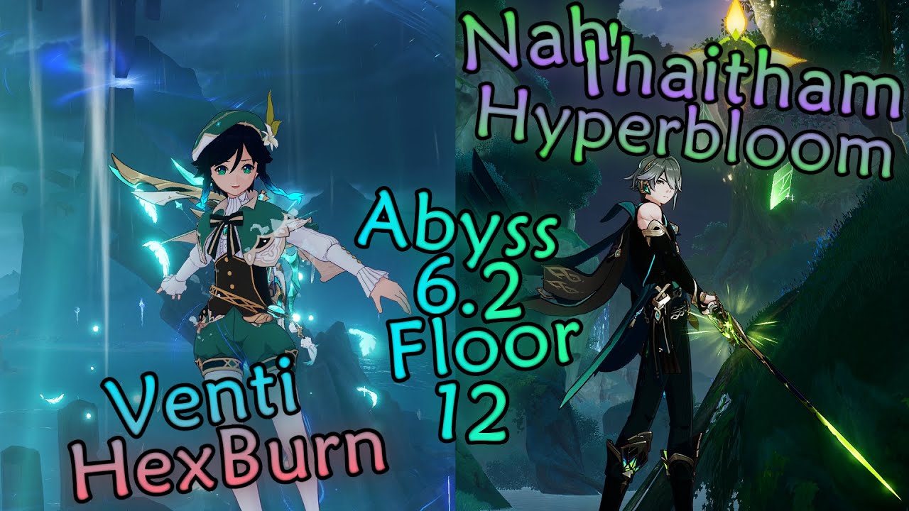 Venti HexBurn & Alhaitham Hyperbloom| Spiral Abyss 6.2 (Genshin Impact)