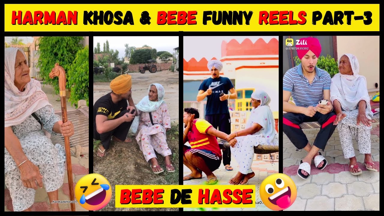 Harman Khosa & Bebe Funny Reels Compilation  Part - 3 | Savage Bebe | Bebe de Hasse 🤣🤣🤣🤣🤣🤣🤣