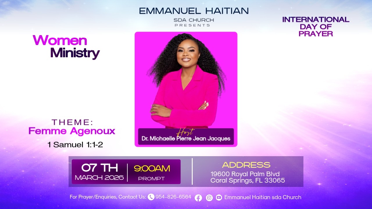 Women Ministry| Emmanuel Haitian SDA Church | Fri Mar6 2026