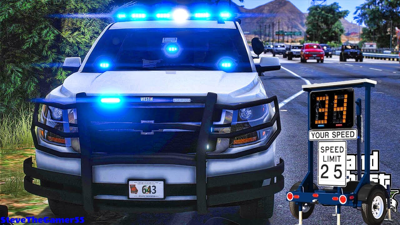 Играю в GTA 5 за ПОЛИЦЕЙСКОГО: Дорожный патруль | GSP | | GTA 5 Lspdfr Mod | 4K