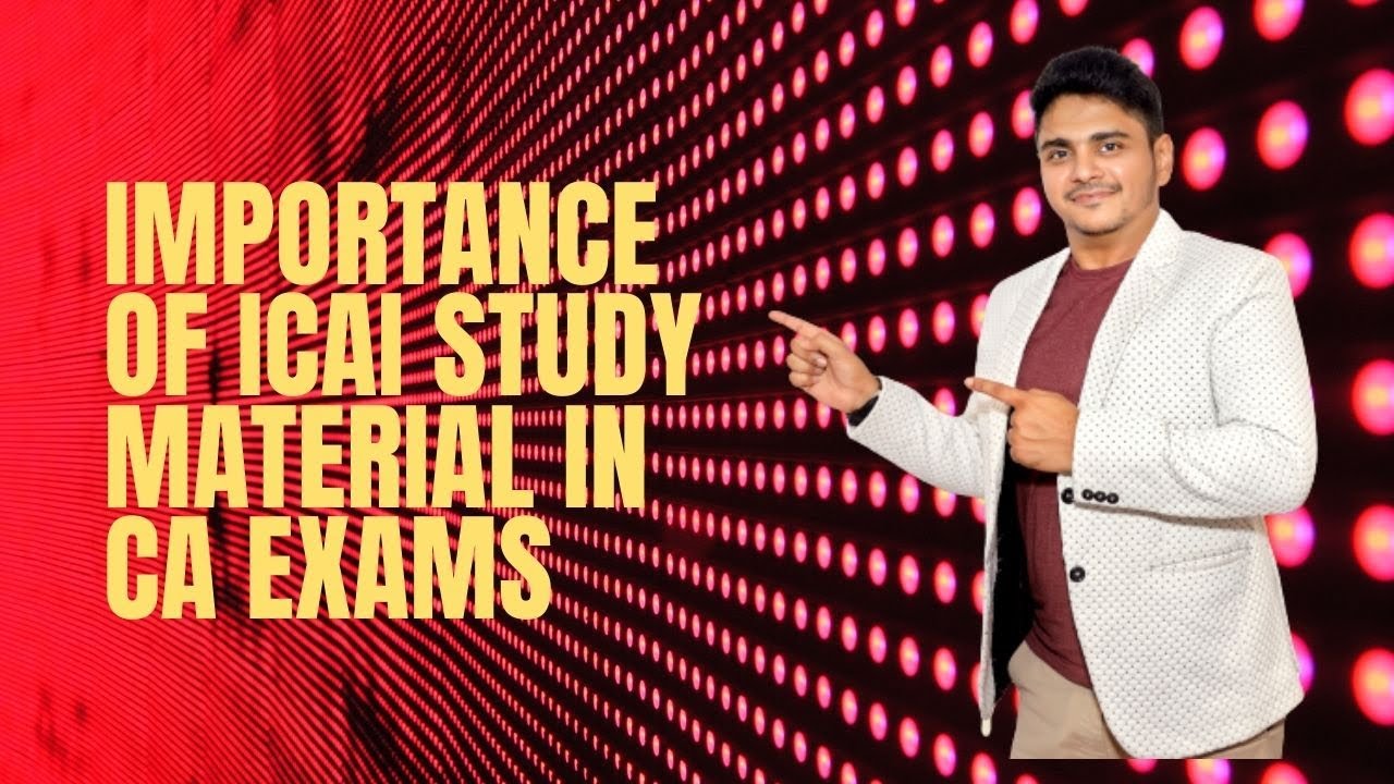 Importance of ICAI Study Material | CA Final | CA Inter | Strategy