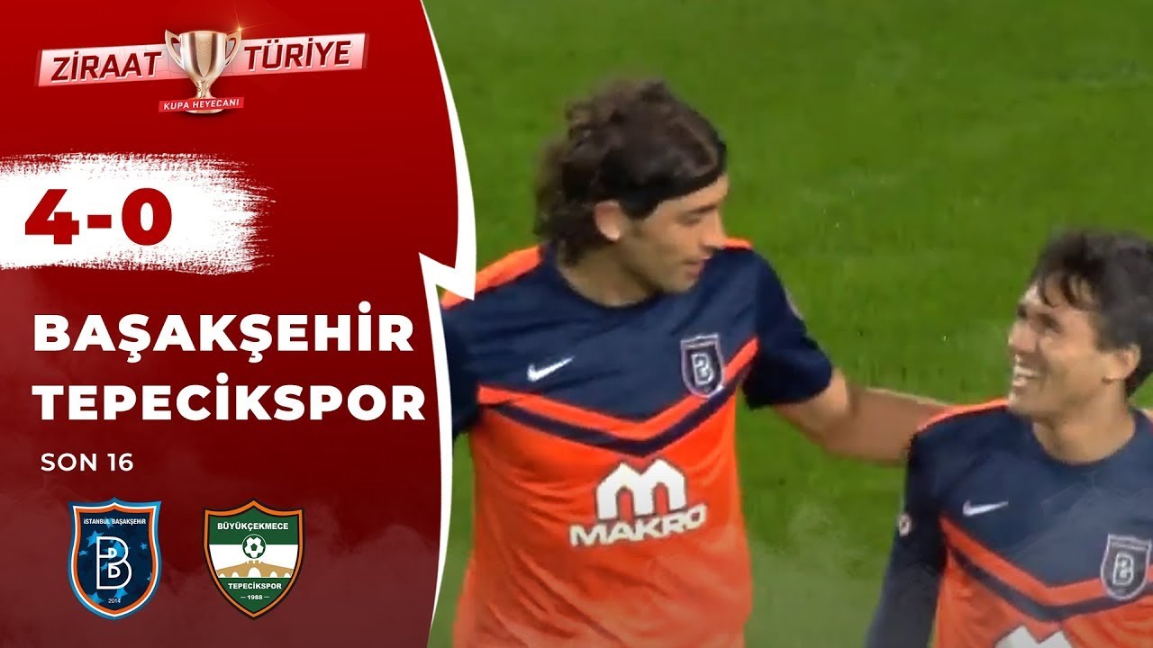 Medipol Başakşehir 4-0 B.Tepecikspor Maç Özeti (Ziraat Türkiye Kupası Son 16 Turu) 01.02.2016