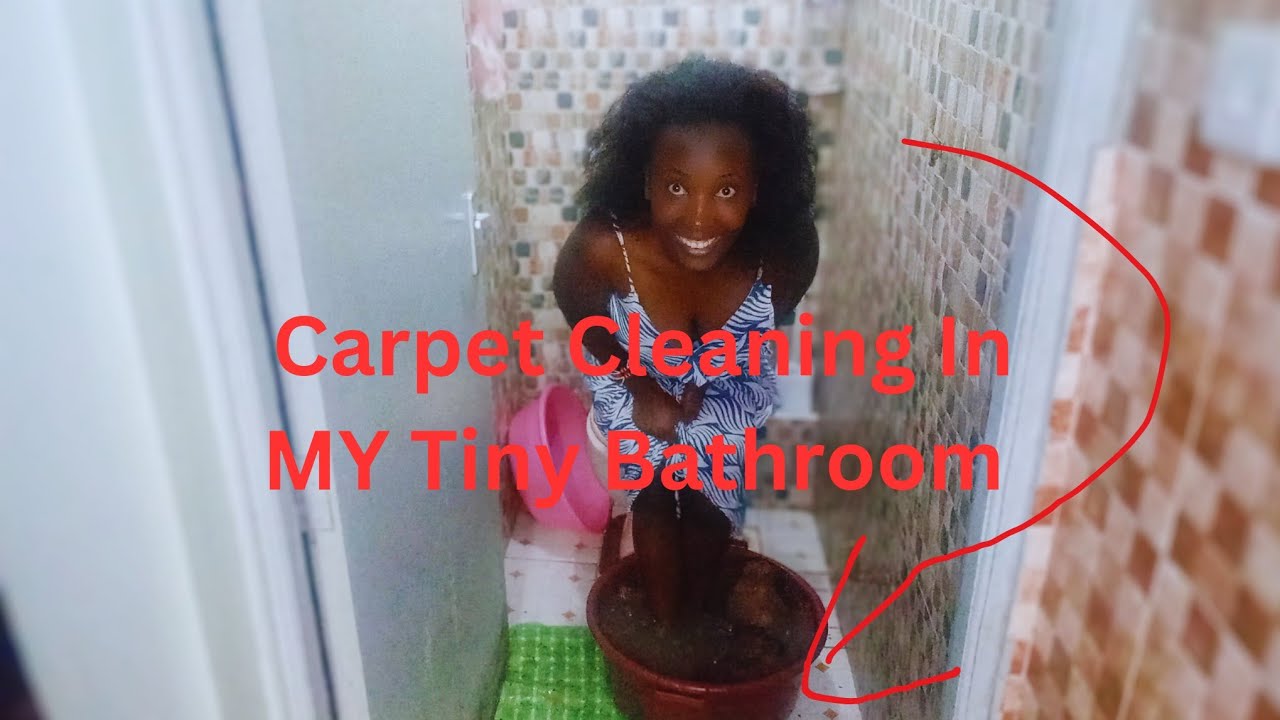 WEEKLY VLOG:Carpet cleaning In My Tiny Bathroom/Stay At Home Mom Chores.