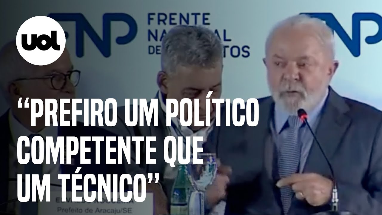 Lula diz a prefeitos: &lsquo;Prefiro um pol&iacute;tico competente que um t&eacute;cnico&rsquo;