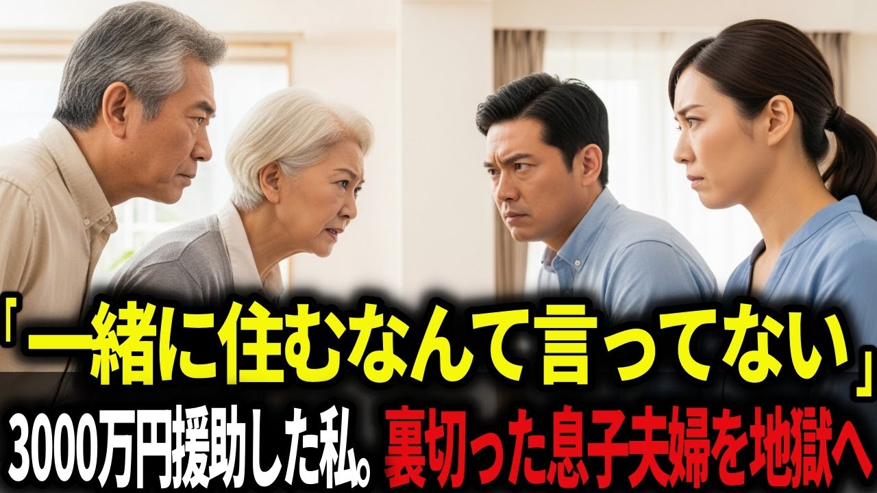 老後資金3000万円援助したのに一瞬で裏切った息子夫婦。私の“ただ一つの行動”で地獄へ