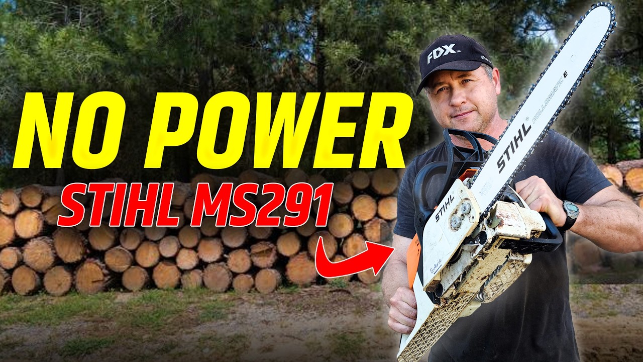 Бензопила STIHL MS291 не работает и не набирает обороты!
