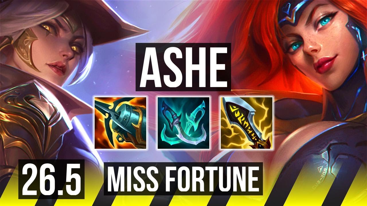 ASHE & Tahm Kench vs MISS FORTUNE & Zac (ADC) | EUW Diamond | 26.5