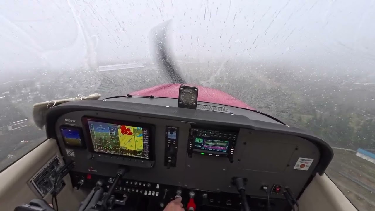 Rainy ILS 20 approaches to Bremerton