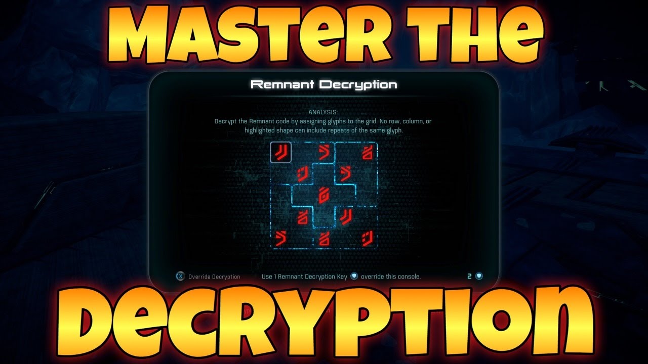 Mass Effect: Andromeda BEST GUIDE TO REMNANT DECRYPTION (Tips and Tricks)