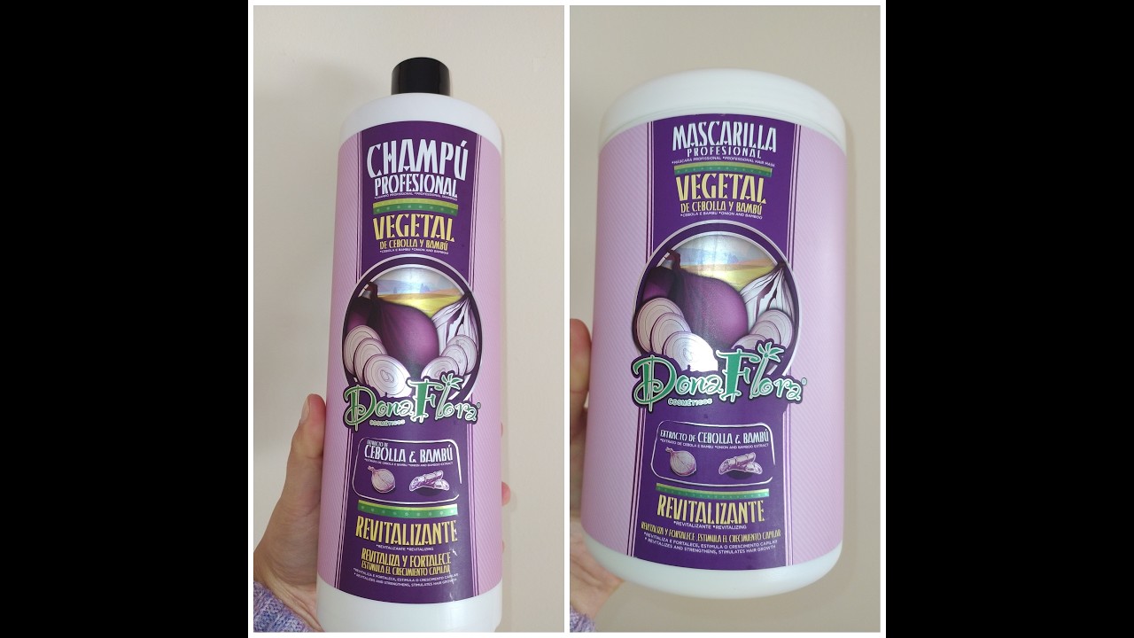 Artesanía Basma: Gama capilar de cebolla y bambú de Dona Flora 💜