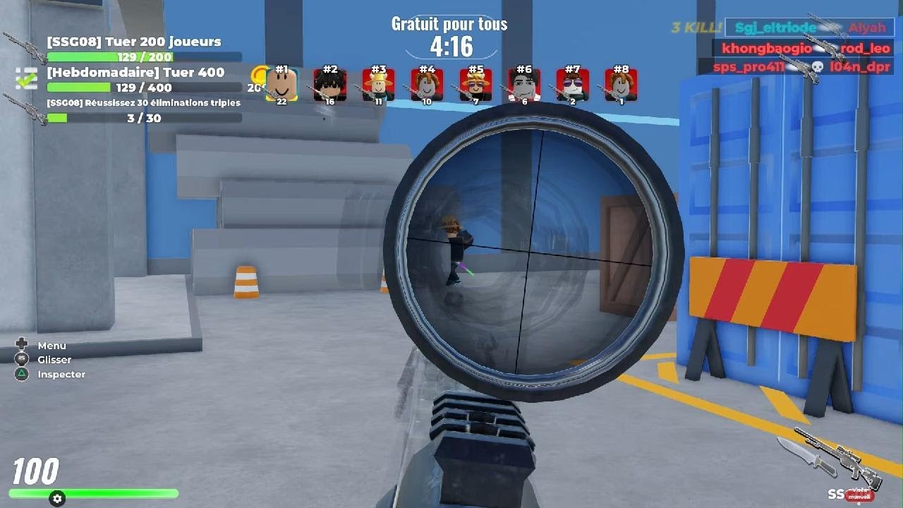 Sniper Arena gamplay 60 kill