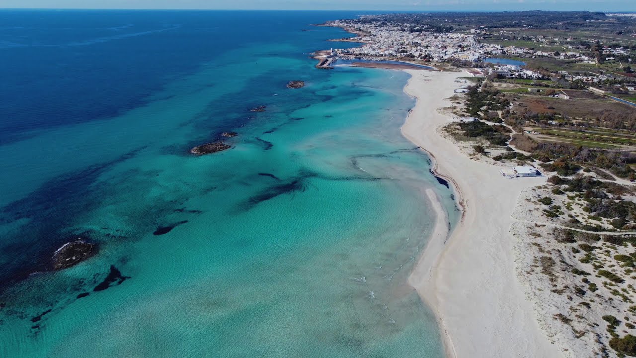 TORRE SAN GIOVANNI Spiaggia del Salento - Cinematic Video Dji Mini 2 - 4k 30 fps