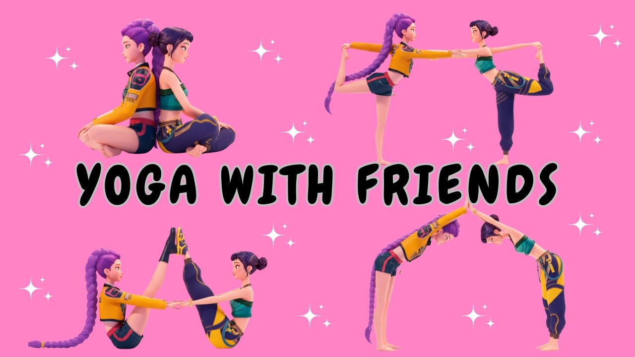 Duo Yoga for Strength & Balance  | Rumi & Zoey | Kids Partner Yoga Flow | Rumi & Zoey