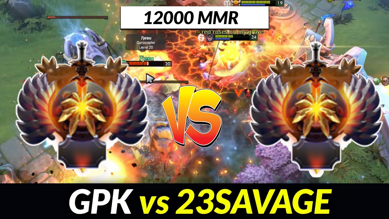 TOP 1 SEA vs TOP 1 EU - 23savage vs GPK