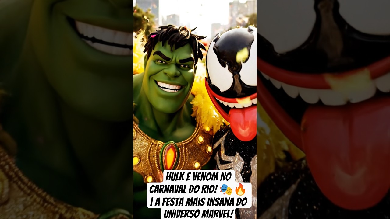 Hulk e Venom no Carnaval do Rio! A Festa Mais Insana do Universo Marvel!#Hulk #Venom #CarnavalDoRio