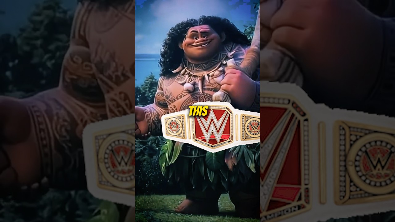 Hidden WWE reference in Moana 2! #easteregg #disney #pixar #therock #tripleh