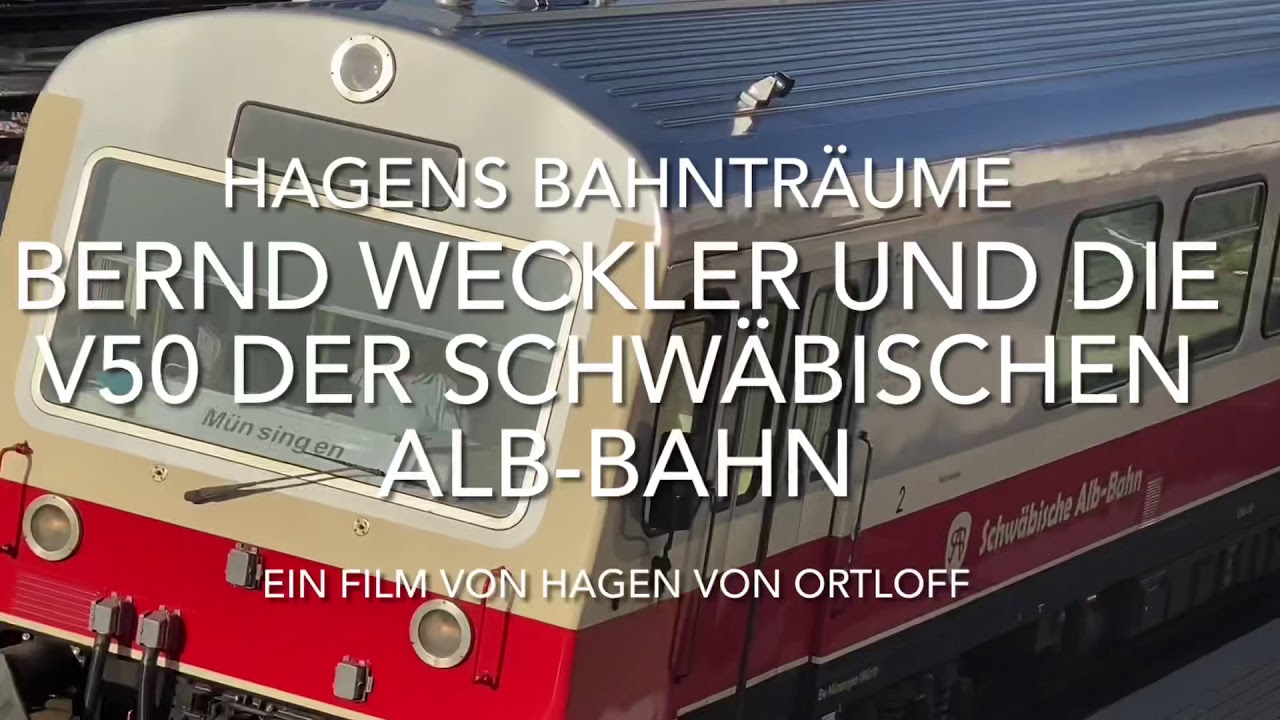 Bernd Weckler und die V 50 der Schwäbischen Alb-Bahn