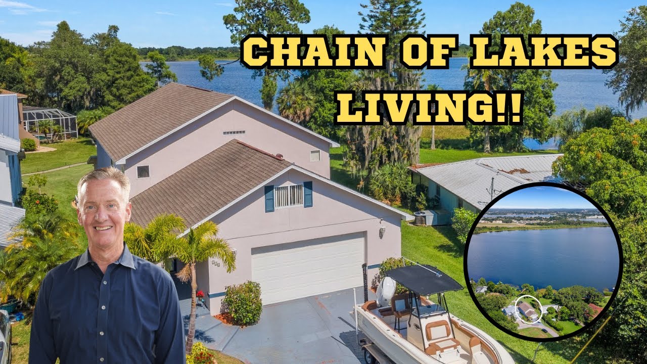 Chain of Lakes living in Winter Haven, Florida!  5 bedrooms, 4 baths, Pool and no HOA!