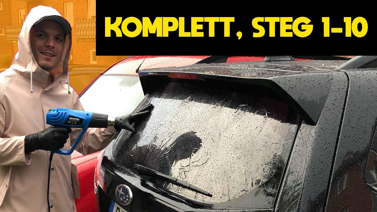 TESTAR BILTEMAS SOLFILM PÅ EN SVÅR BAKRUTA!