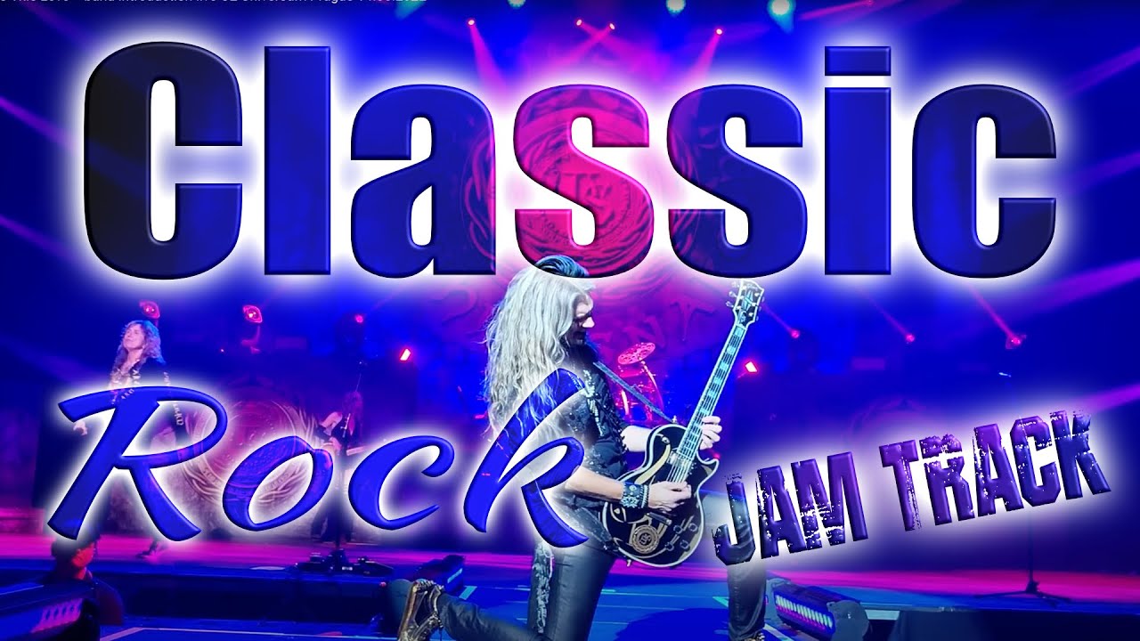 classic rock guitar backing track - jam in the key of D
