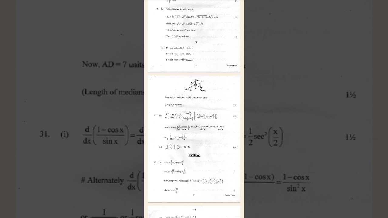 #class11 #markingscheme #maths #answerkey #2026#cbseboard 