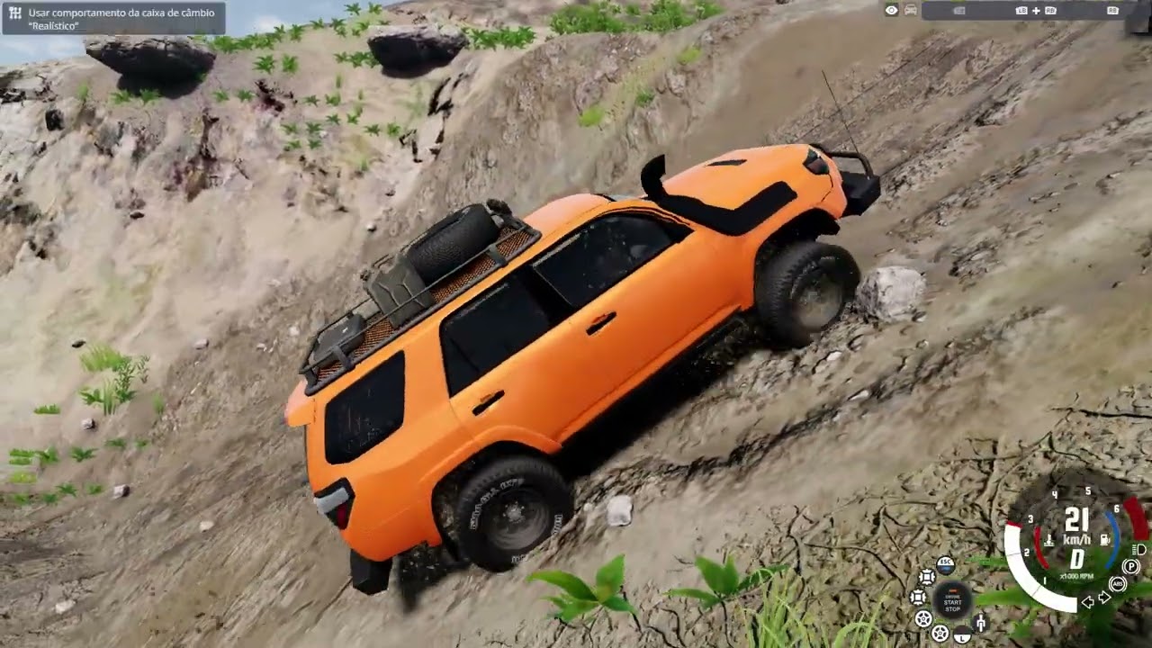 Carro Toyota 4Runner TRD Pro off road Extreme não deu conta de subir a montanha Disaster Hill