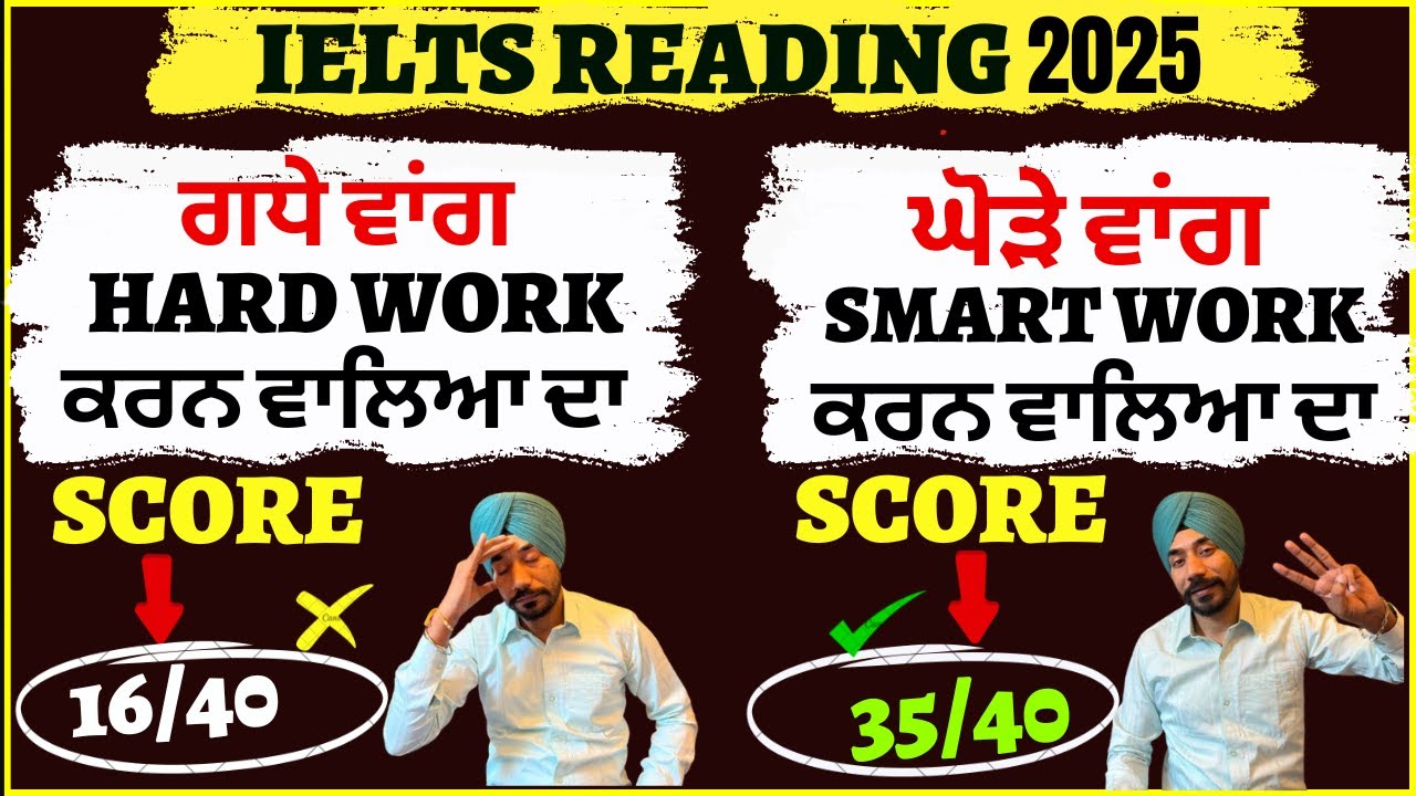 Hard Work Only 4,5 Band vs Smart Work 8.0 Band In IELTS Reading In 2025|