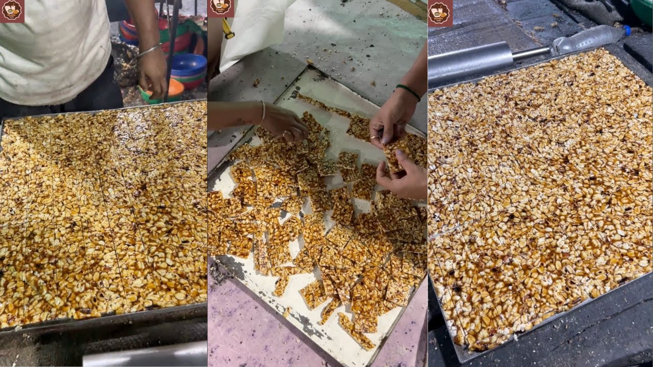 Mungfali Gud Ki Chikki 😍 | Peanut Jaggery Chikki Recipe | Desi Sweet