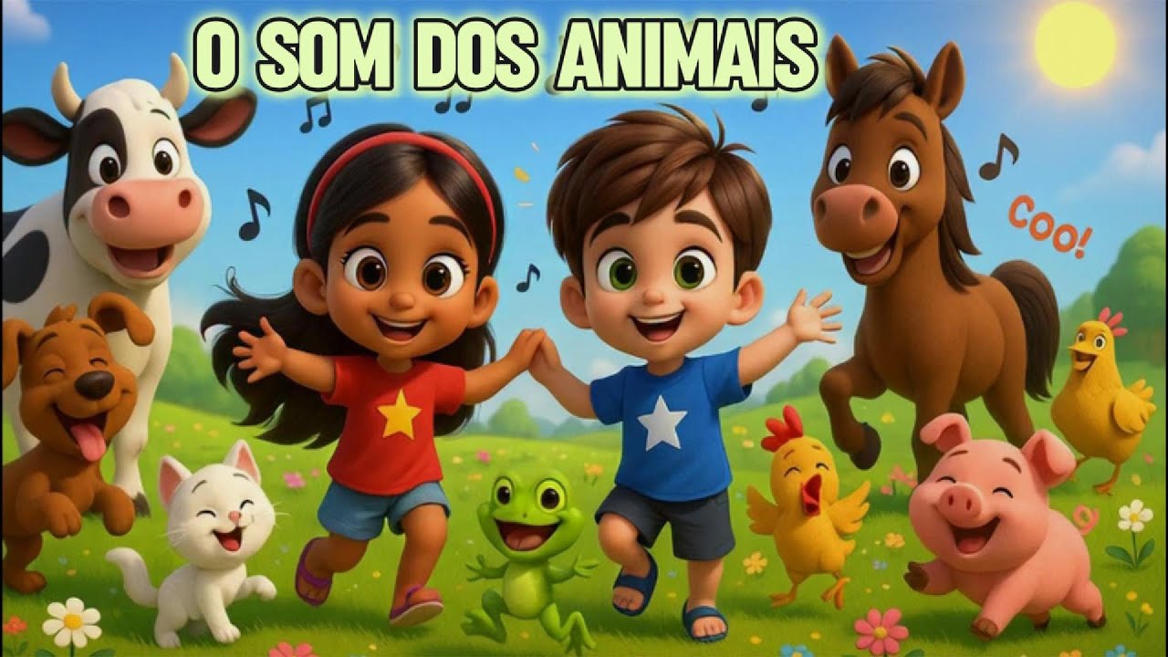 O Som dos Animais 🐮🐶🐱🐔 | Música Infantil com Lala e Zak