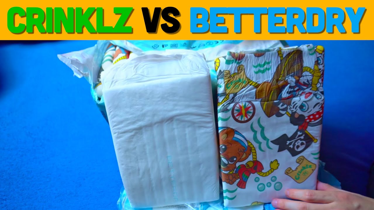Crinklz vs BetterDry M10 im Test: Welche Windel ist besser? Erwachsenenwindeln mit Folie Vergleich