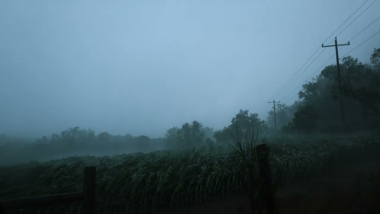 Repost, Full quality: Mesocyclone with intense RFD north of The Plains, VA on June 19th, 2025