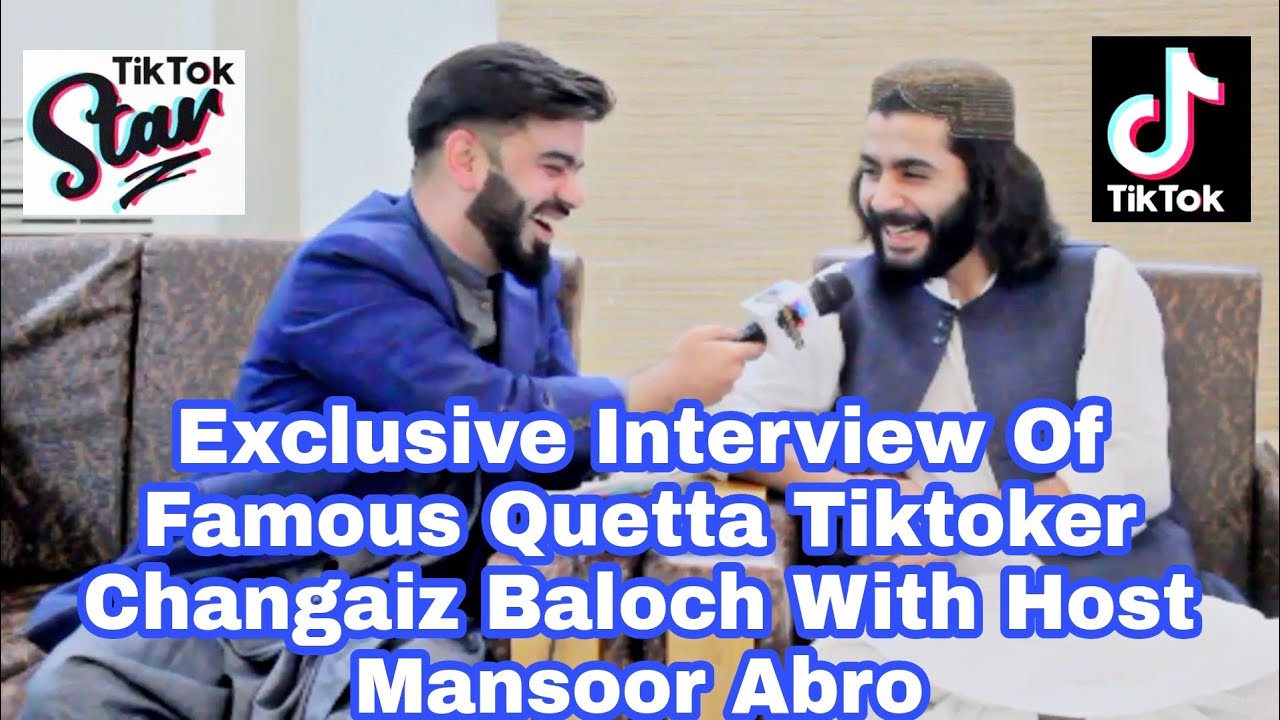 Exclusive Interview Of Famous Quetta Tiktoker Changaiz Baloch With Host Mansoor Abro