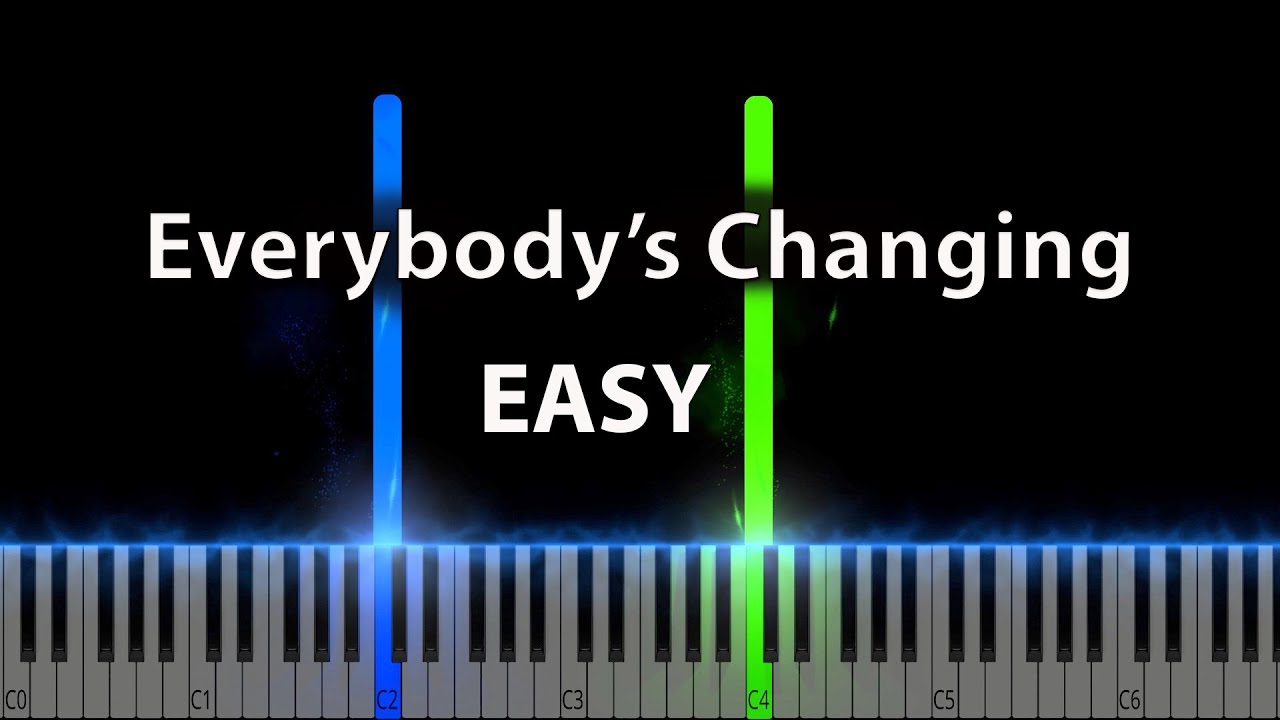 Keane - Everybody's Changing Easy Piano Tutorial