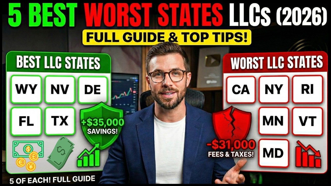 5 BEST & WORST STATE To Form AN LLC (2026) FULL GUIDE