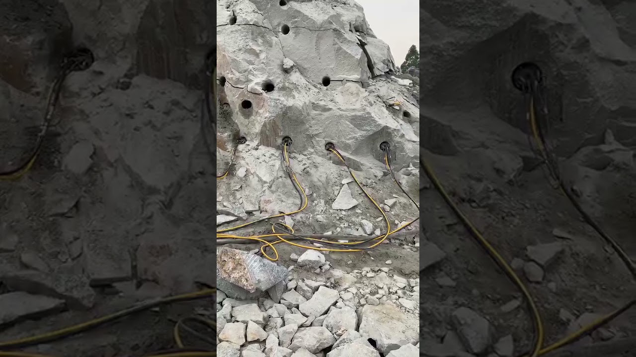Non-blasting rock breaking equipment - Piston Rock Splitter
