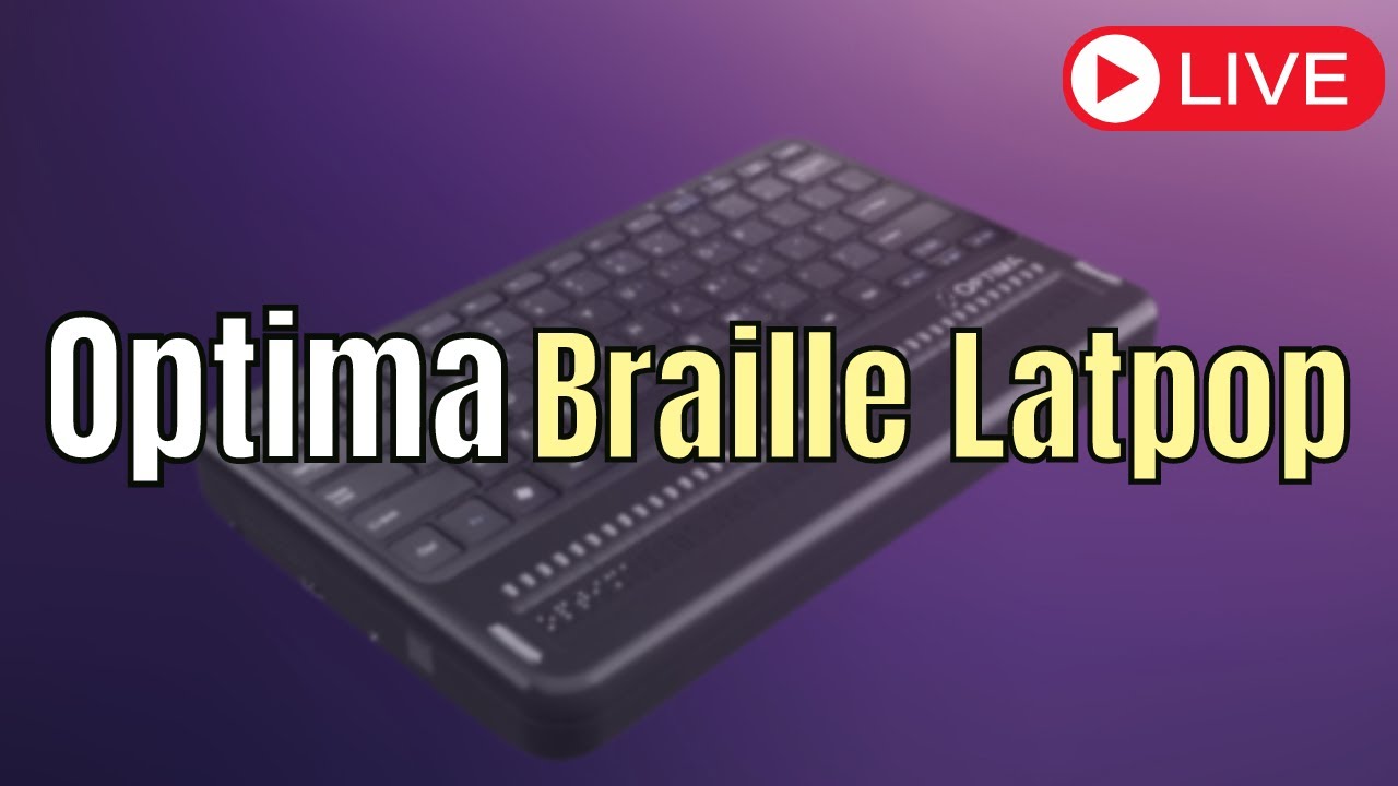 NEW laptop for the blind... with braille! | Optima Braille Laptop from Orbit Research