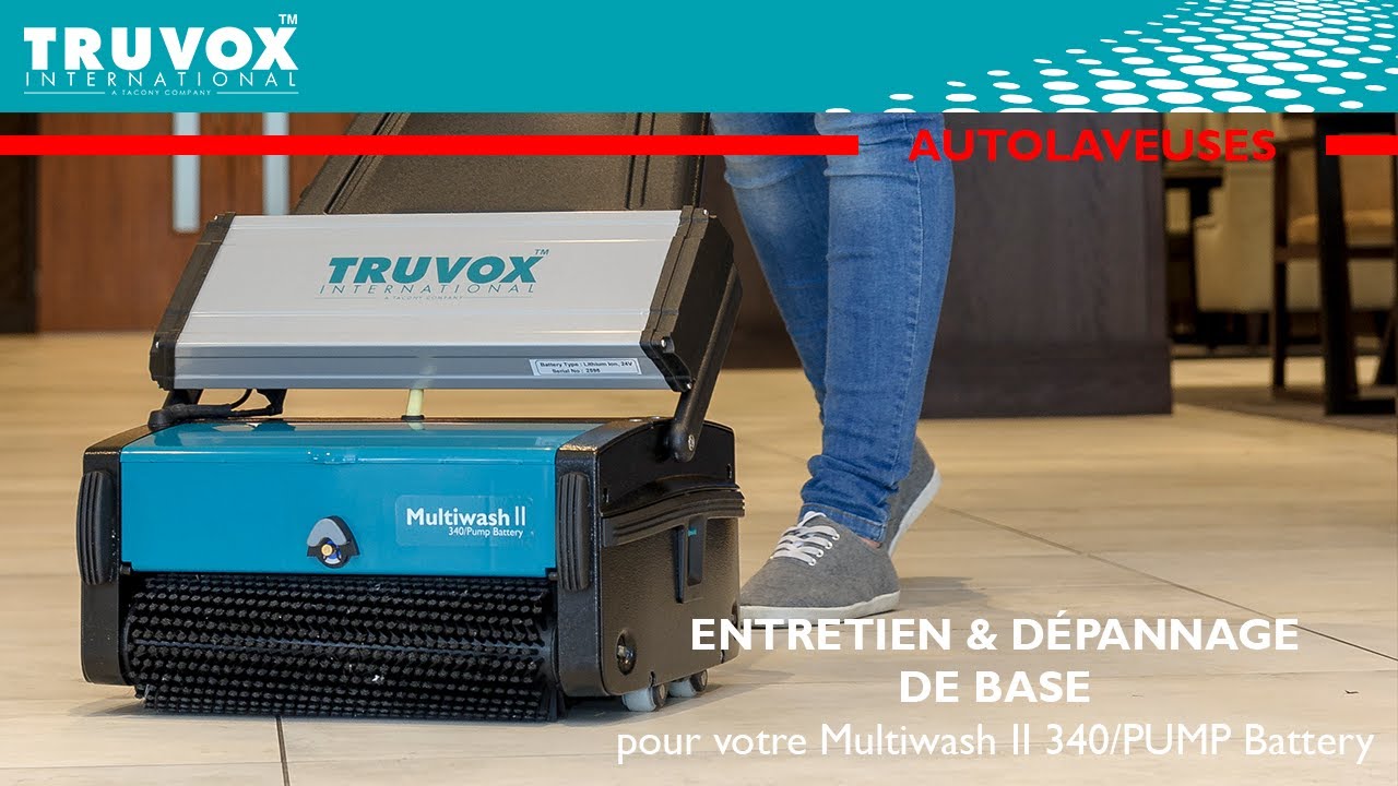 Entretien et dépannage de base pour votre Multiwash II 340/PUMP Batterie