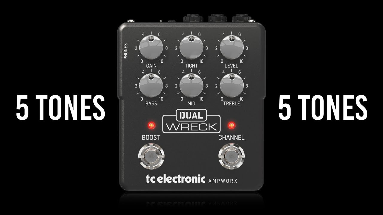 TC ELECTRONIC AMPWORX DUAL WRECK - 5 Tones (No Talking)