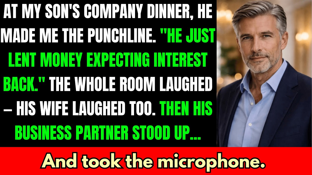 They Toasted Me at His Anniversary Dinner… Until His Partner Told Them Who Really Saved the Company