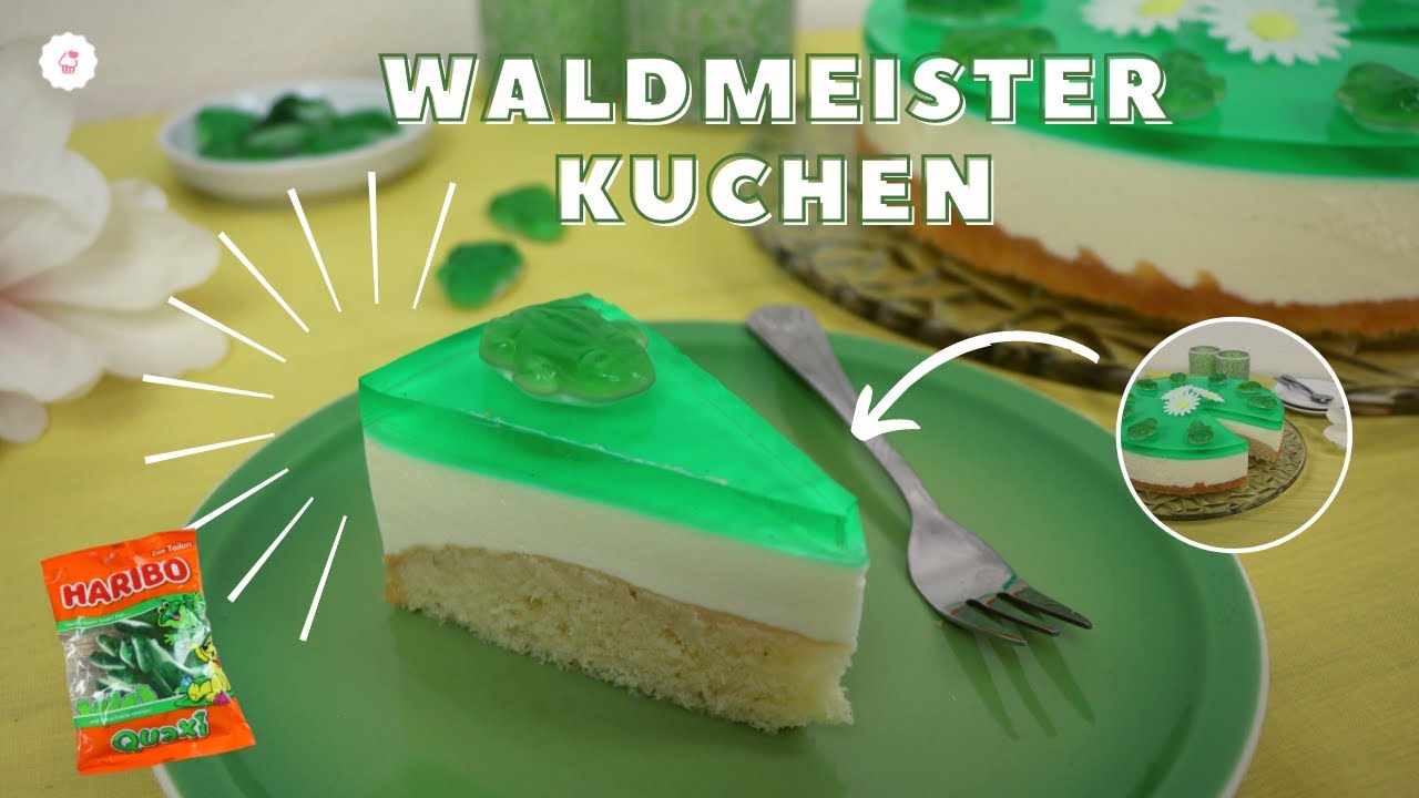 Waldmeister Kuchen mit Götterspeise und Gummifröschen  🐸  | super lecker | Jessys Küchenkunst