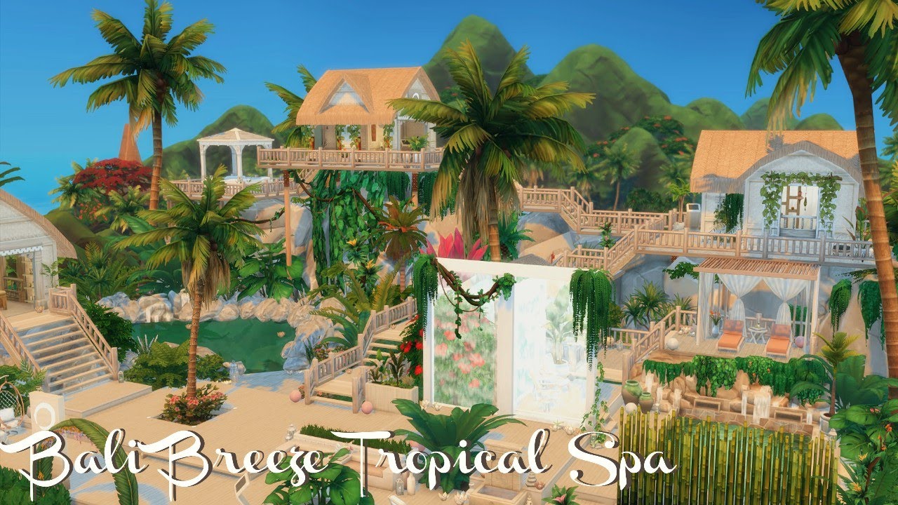 🌺Bali Breeze Tropical Spa🌴| Business & Hobbies | The Sims 4 Stop Motion build | Business & Hobbies