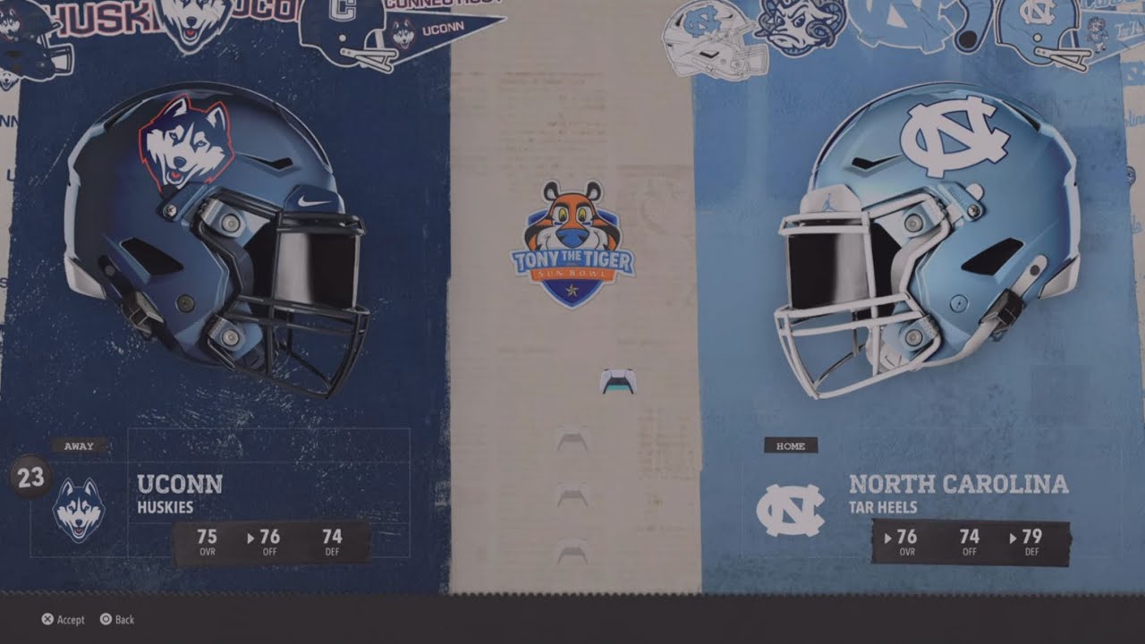#23 UCONN vs North Carolina 2030 Sun Bowl AI vs AI