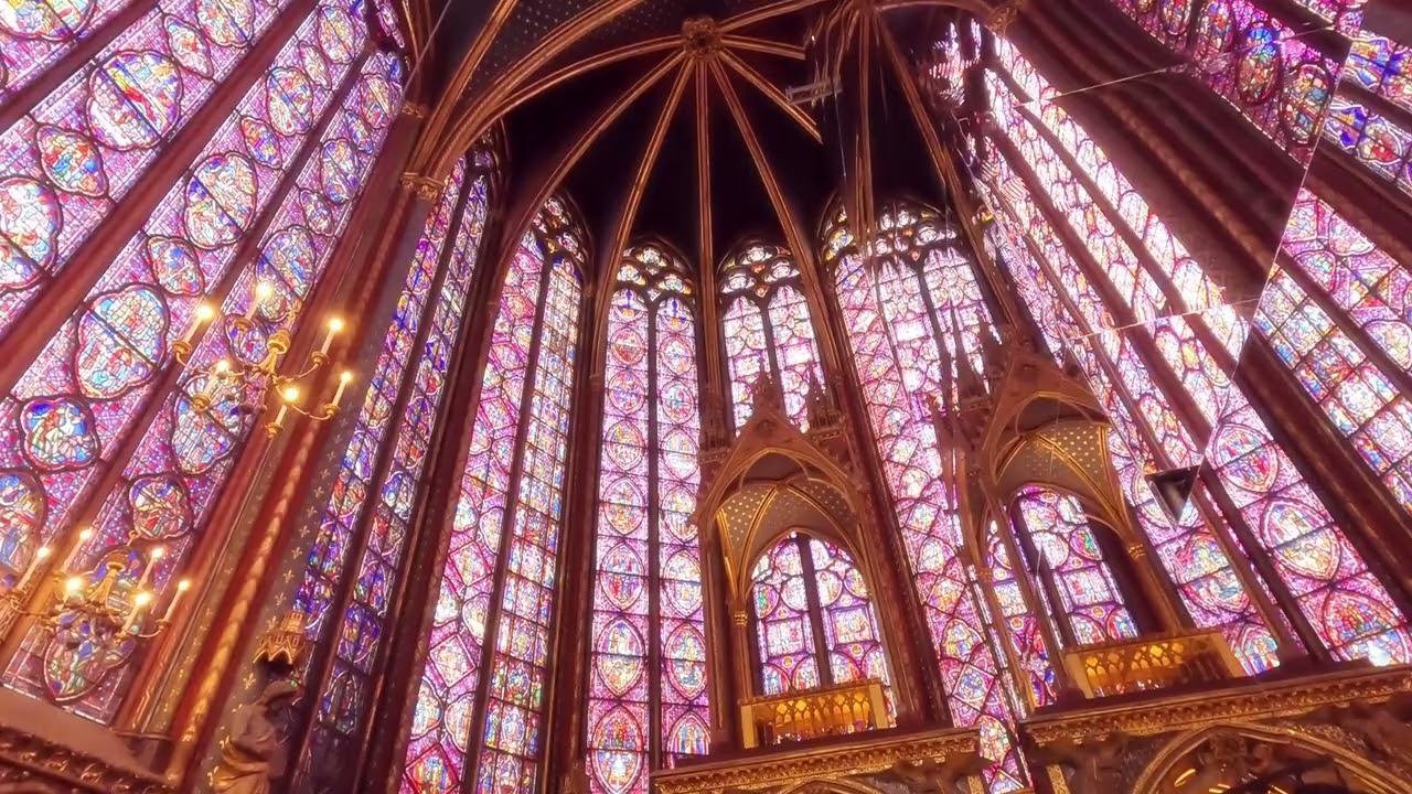 Sainte-Chapelle, Paris, France. Must-see stunning 13th-Century Stained Glass church.
