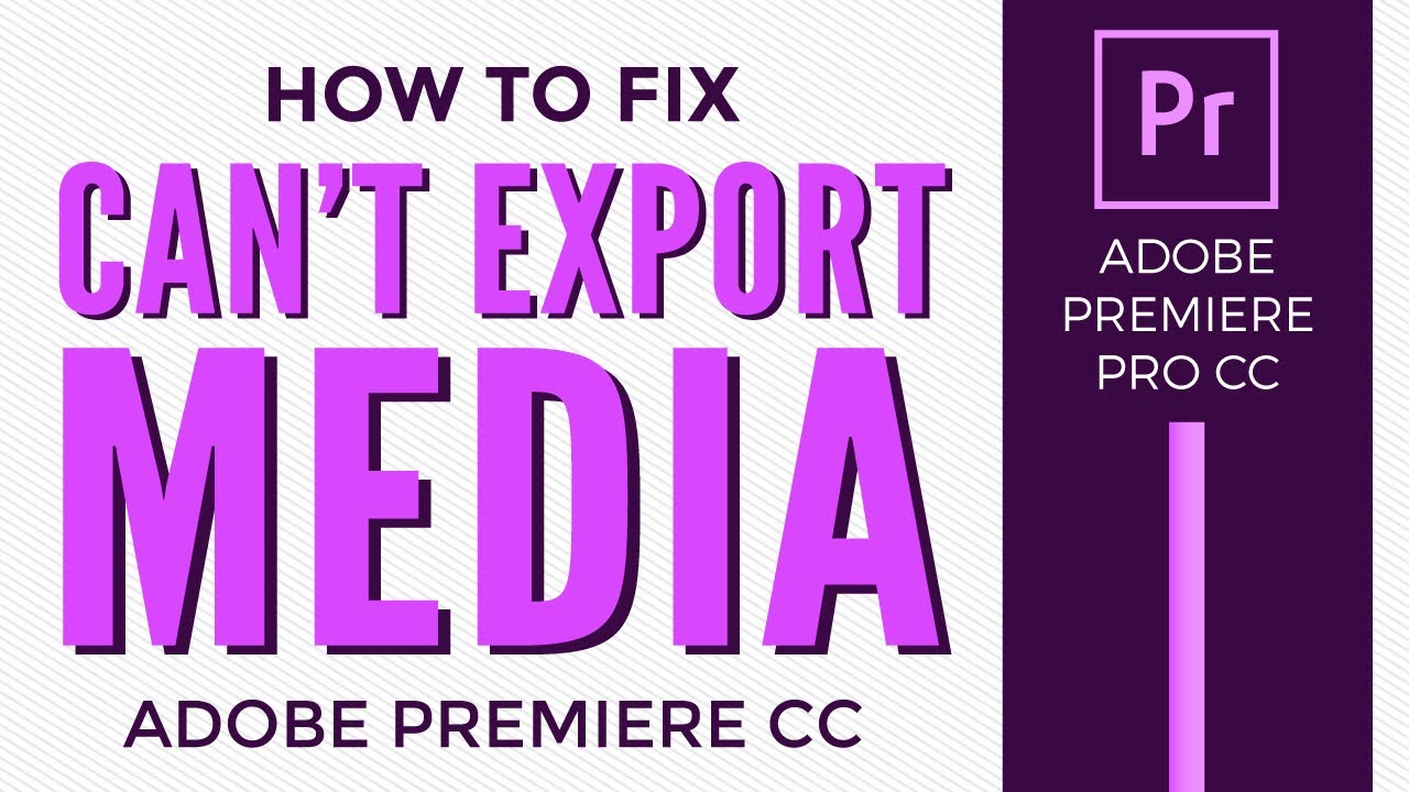 Как исправить проблему «Невозможно экспортировать медиафайлы в Adobe Premiere Pro»