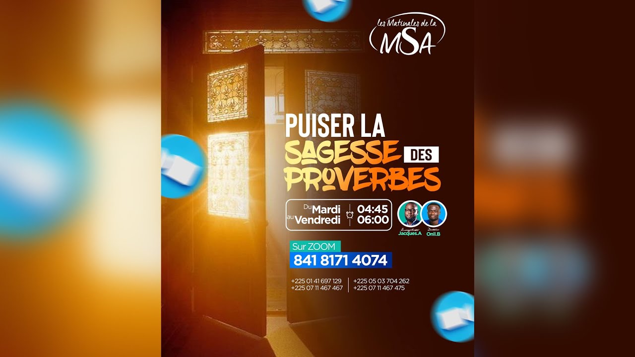 (1) Puiser la Sagesse des Proverbes Docteur Onil B.