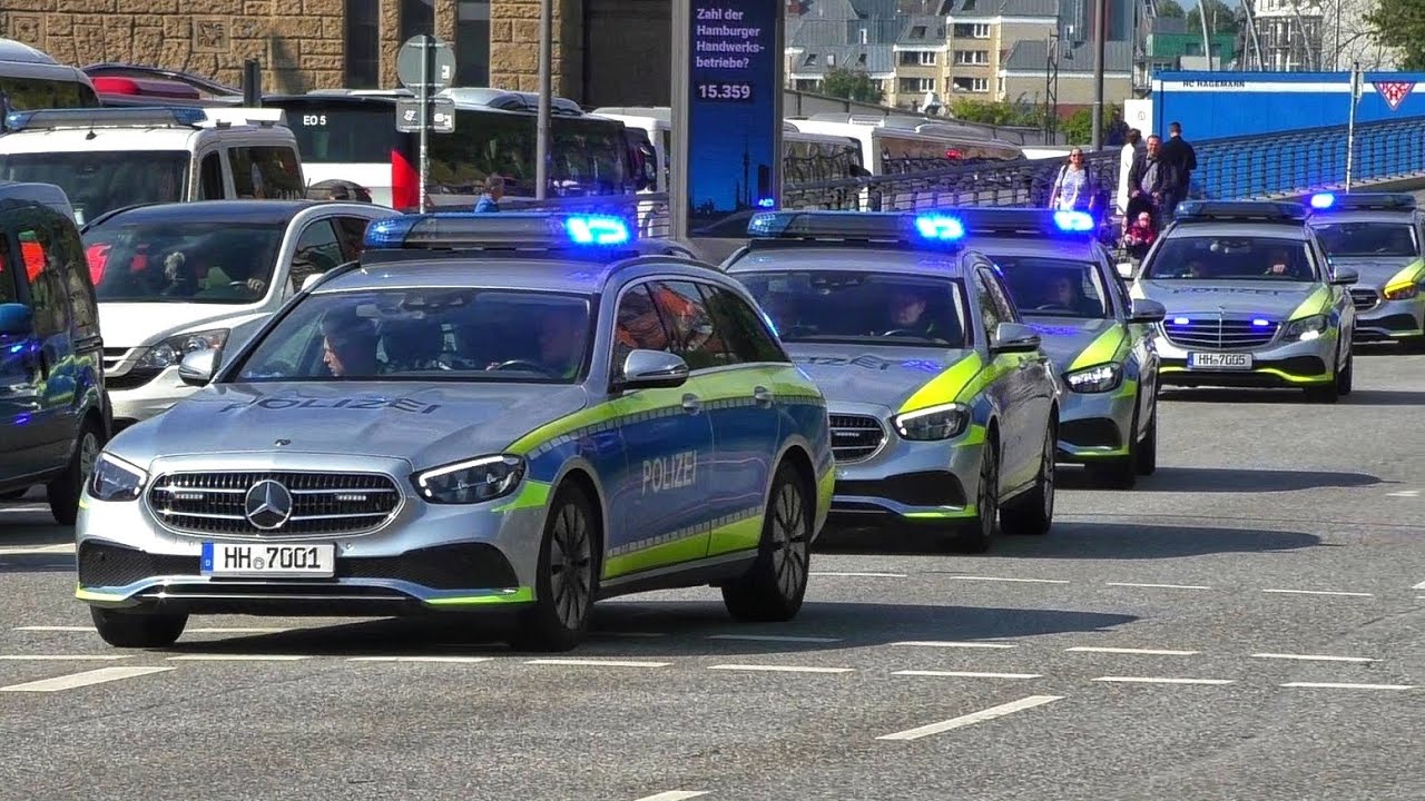 [10 auf Einmal 🚨!] Einsatzfahrt 》10× FuStW || Landesbereitschaftspolizei / Polizei Hamburg