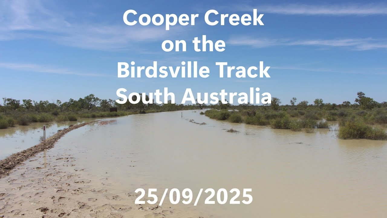 Drone Fly over Cooper Creek on the Birdsville Track